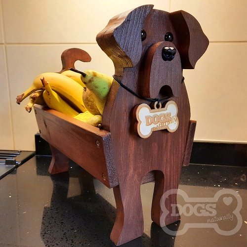 Wooden Dog Fruit Bowl/Stand (Labrador)